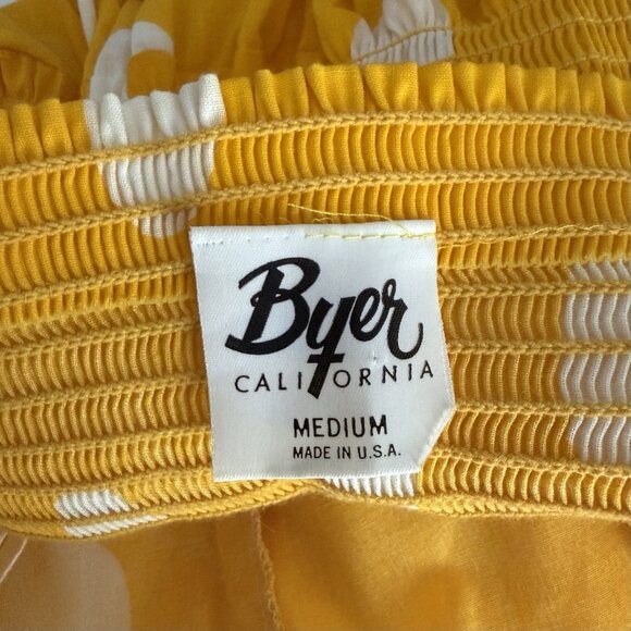 Vintage Byer California Yellow Polka Dot Romper Halter Neck Size S/M - Picture 6 of 7